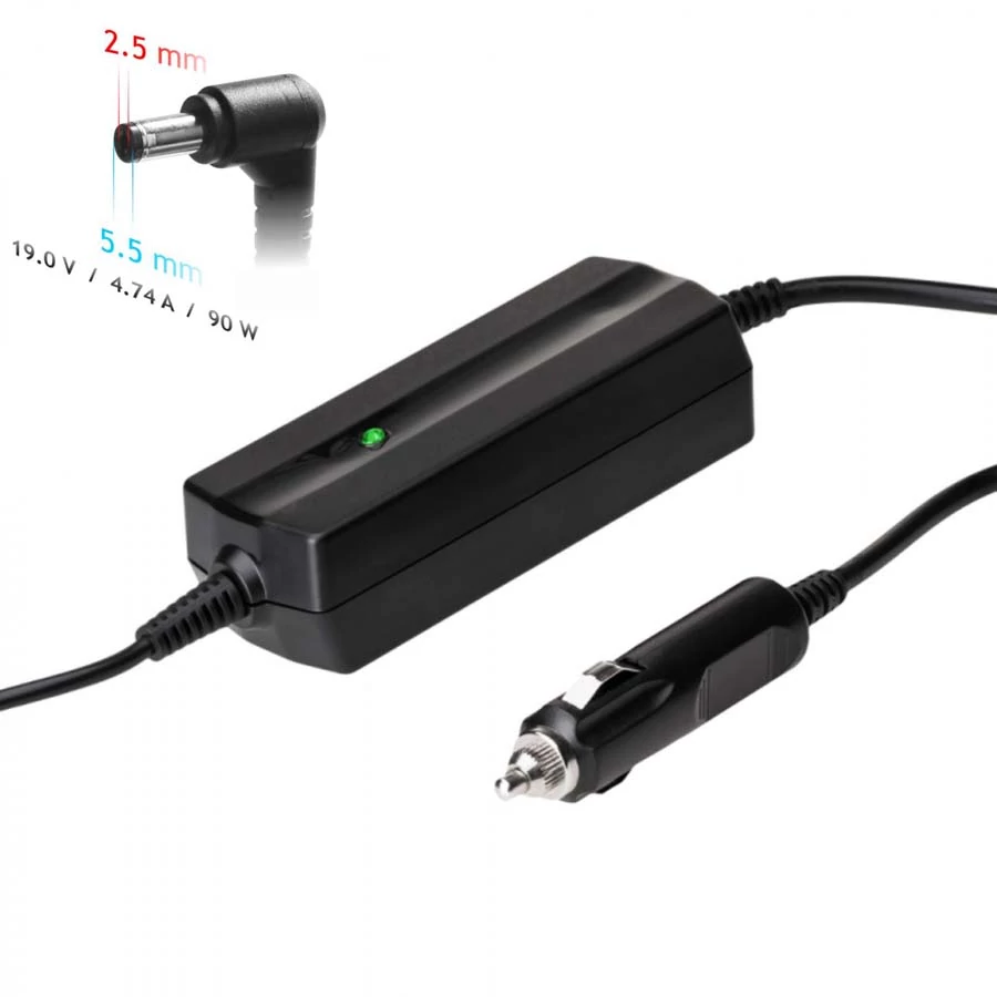 Akyga AK-ND-36 19V / 4.74A 90W 5.5 x 2.5 mm
 Autós Laptop Tápegység