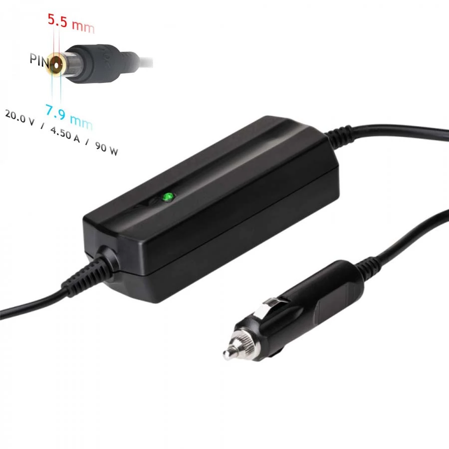 Akyga AK-ND-39 20V / 4.5A 90W 7.9 x 5.5 mm + pin
 Autós Laptop Tápegység