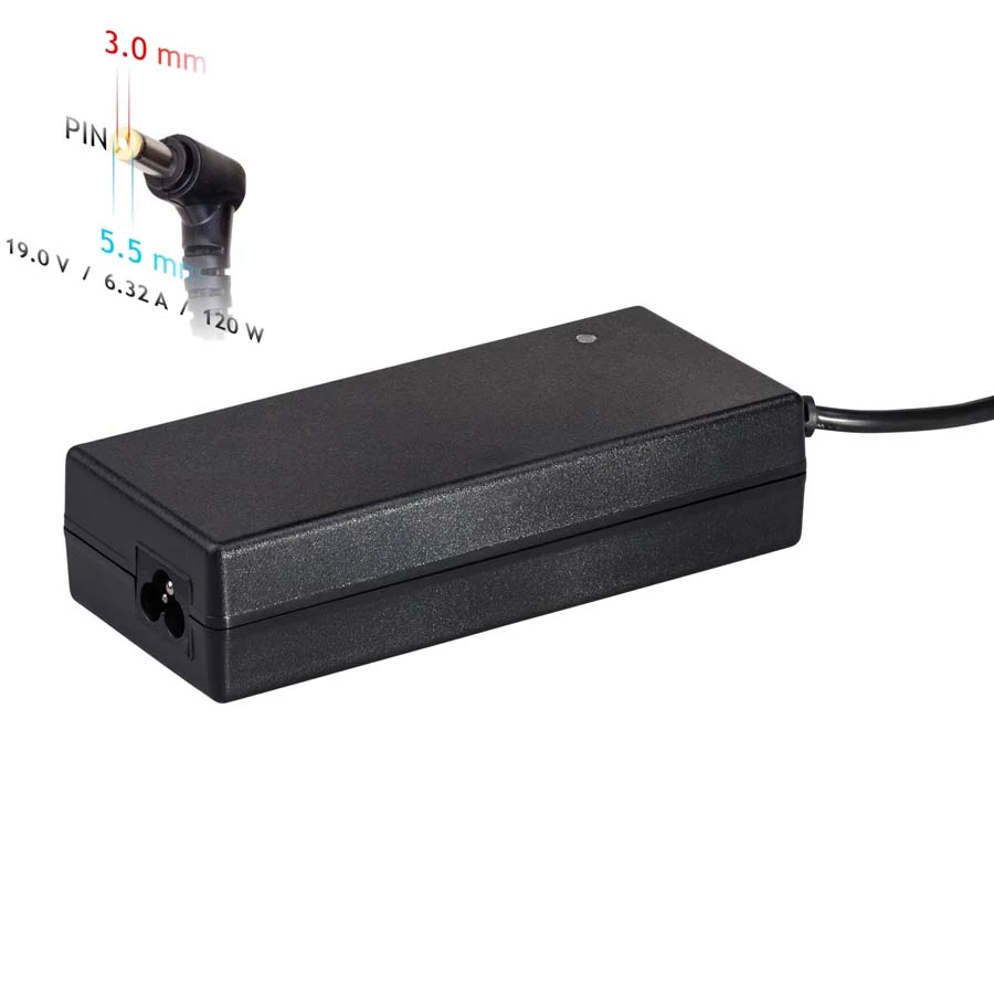 Akyga AK-ND-56 19V / 6.32A 120W 5.5 x 3.0 mm + pin
 Laptop Tápegység