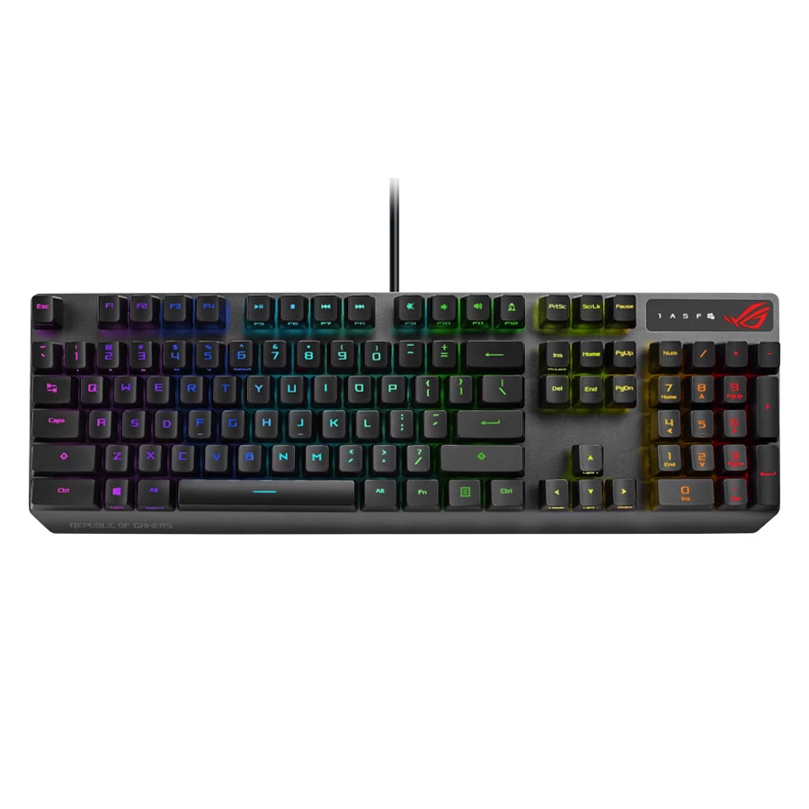 Asus ROG Strix Scope RX/RD/HU Optomechanikus RGB Magyar kiosztású Gamer Billentyűzet