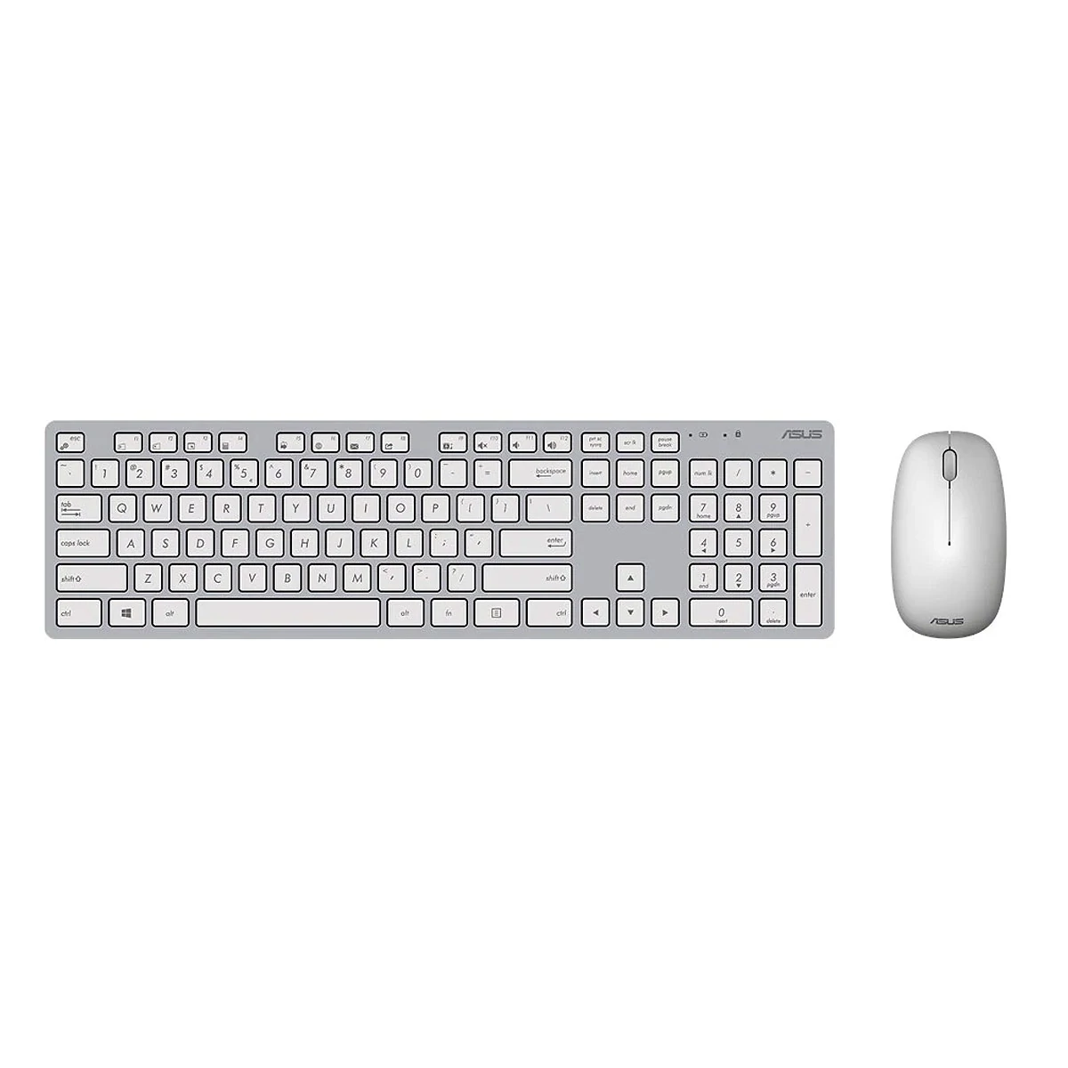 Asus W5000 USB Slim Vezeték Nélküli Egér és Billentyűzet HUN Fehér
