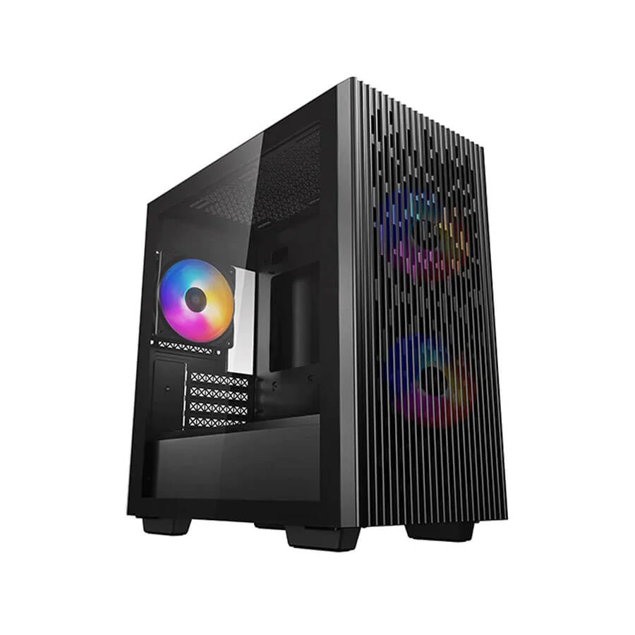 DeepCool Matrexx 40 3FS Fekete Micro ATX (DP-MATX-MATREXX40-3FS) Számítógép ház