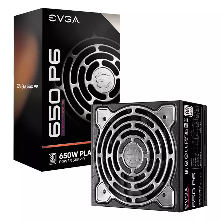 EVGA SuperNOVA 650 P6 80+ Platinum 650W Moduláris (220-P6-0650-X3) Tápegység