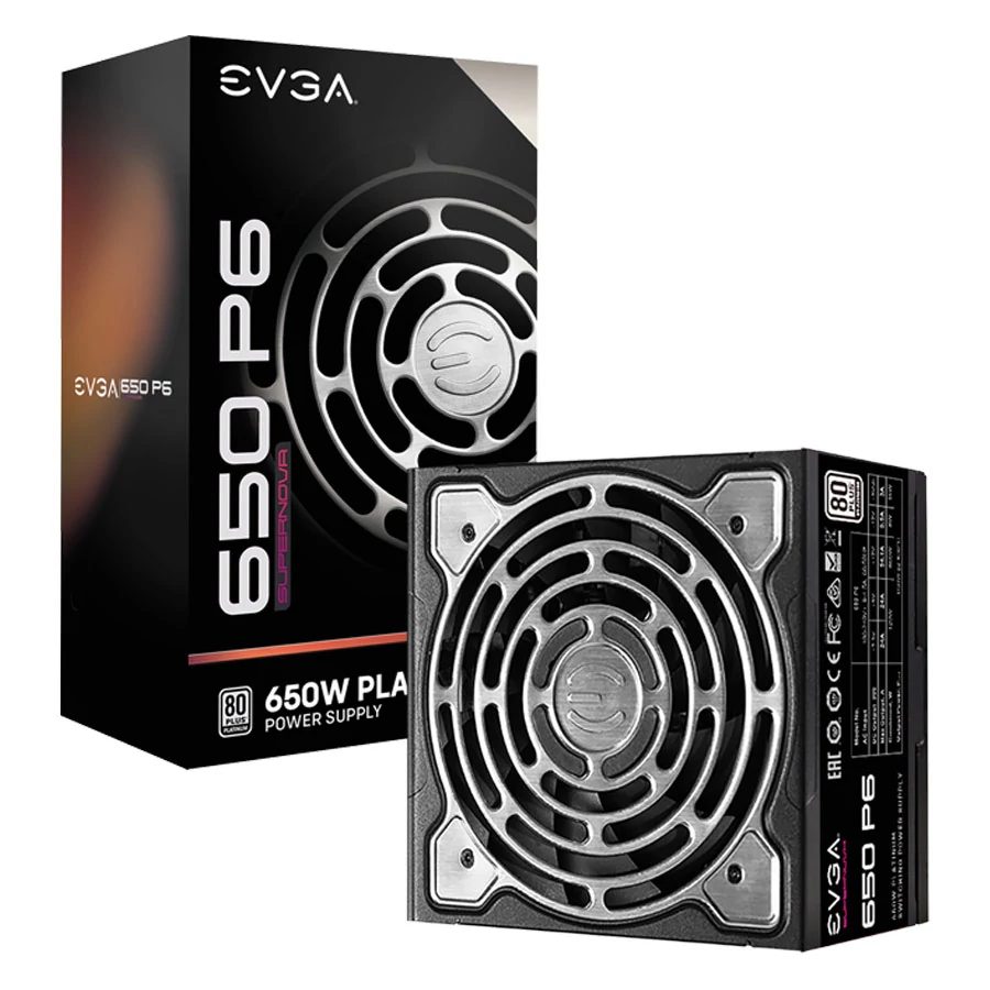 EVGA SuperNOVA 650 P6 80+ Platinum 650W Moduláris (220-P6-0650-X3) Tápegység
