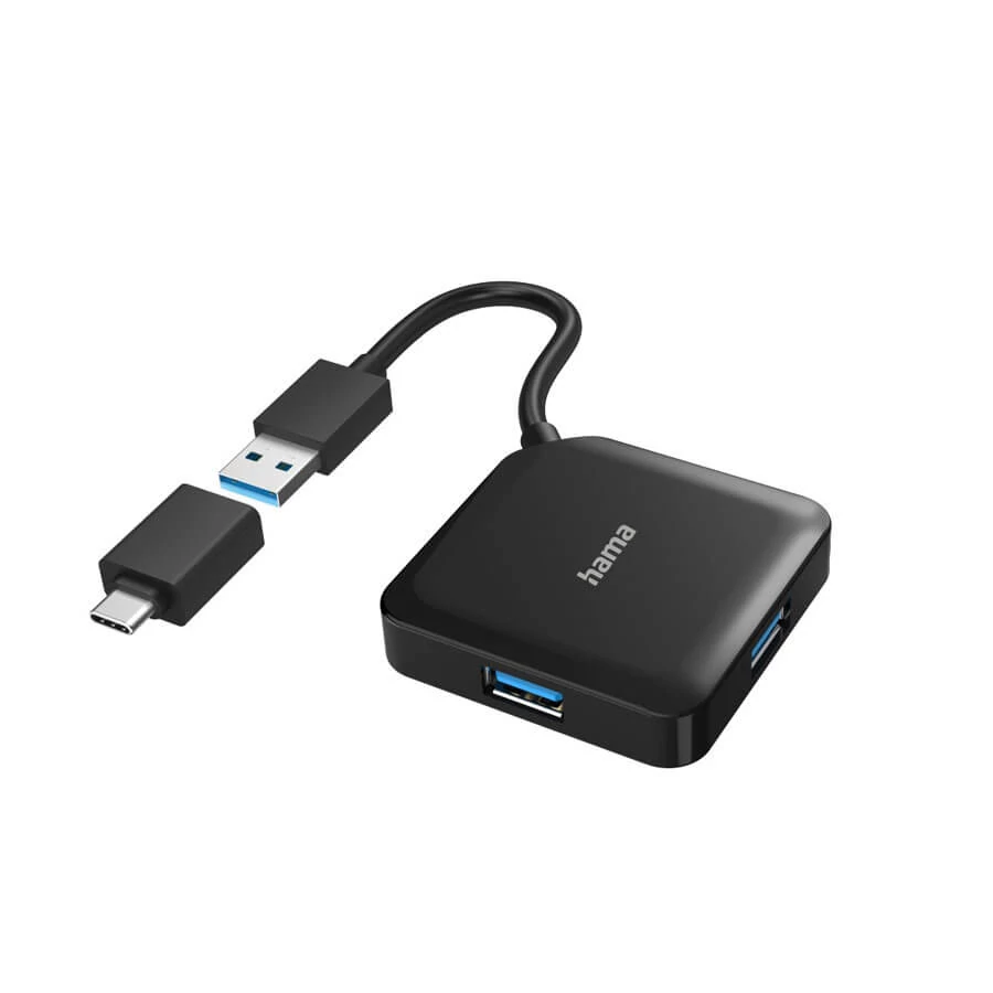 Hama (200116) 4 port USB 3.2 HUB + USB-C Adapter