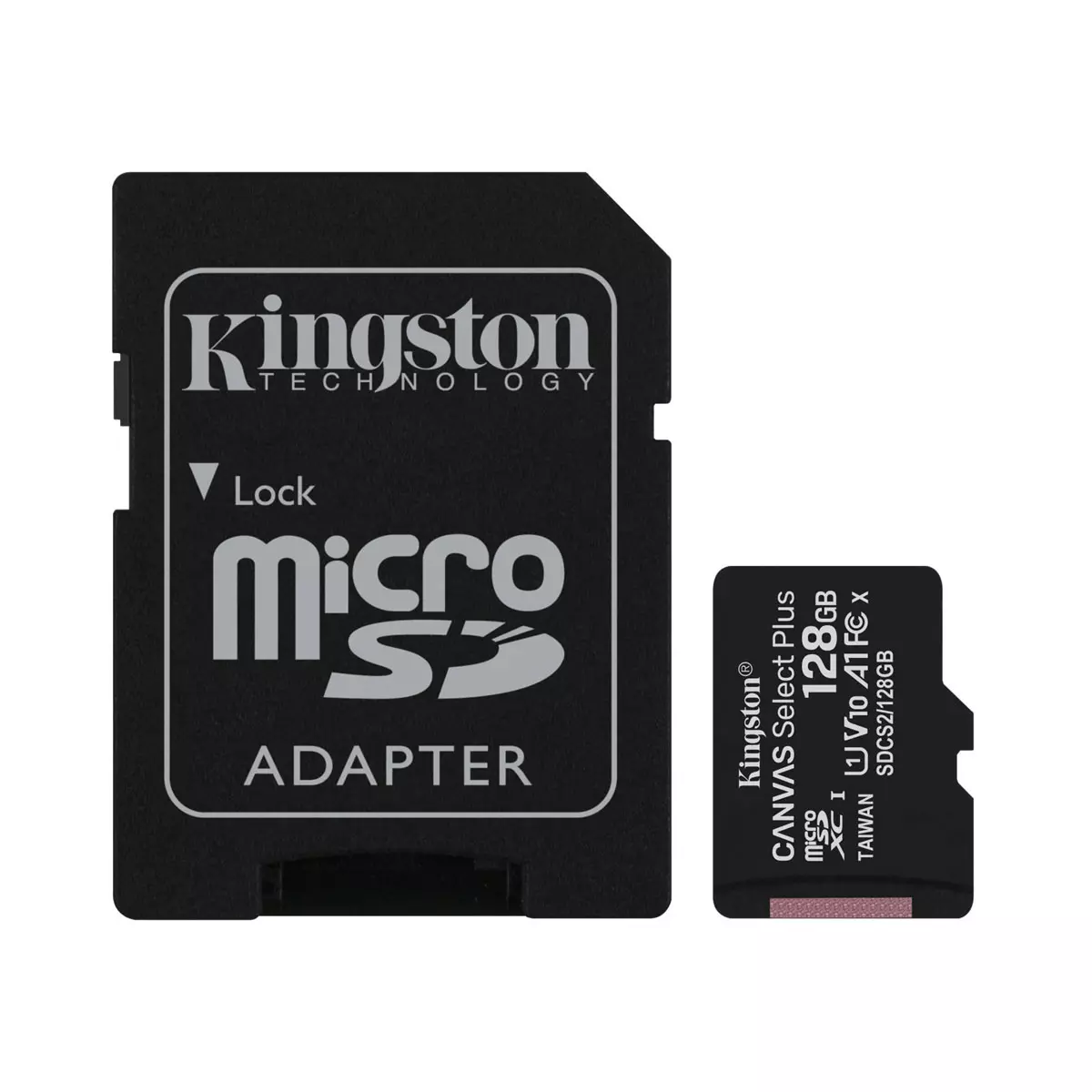Kingston 128GB SD micro Canvas Select Plus (SDCS2/128GB) Memóriakártya Adapterrel