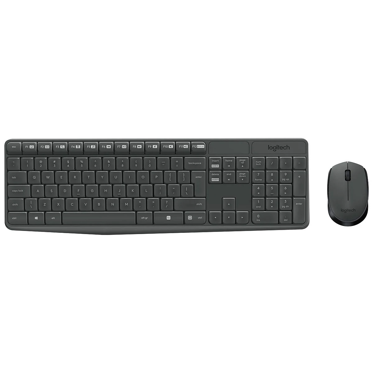 Logitech MK235 Vezeték Nélküli Egér és Billentyűzet HUN Szürke
