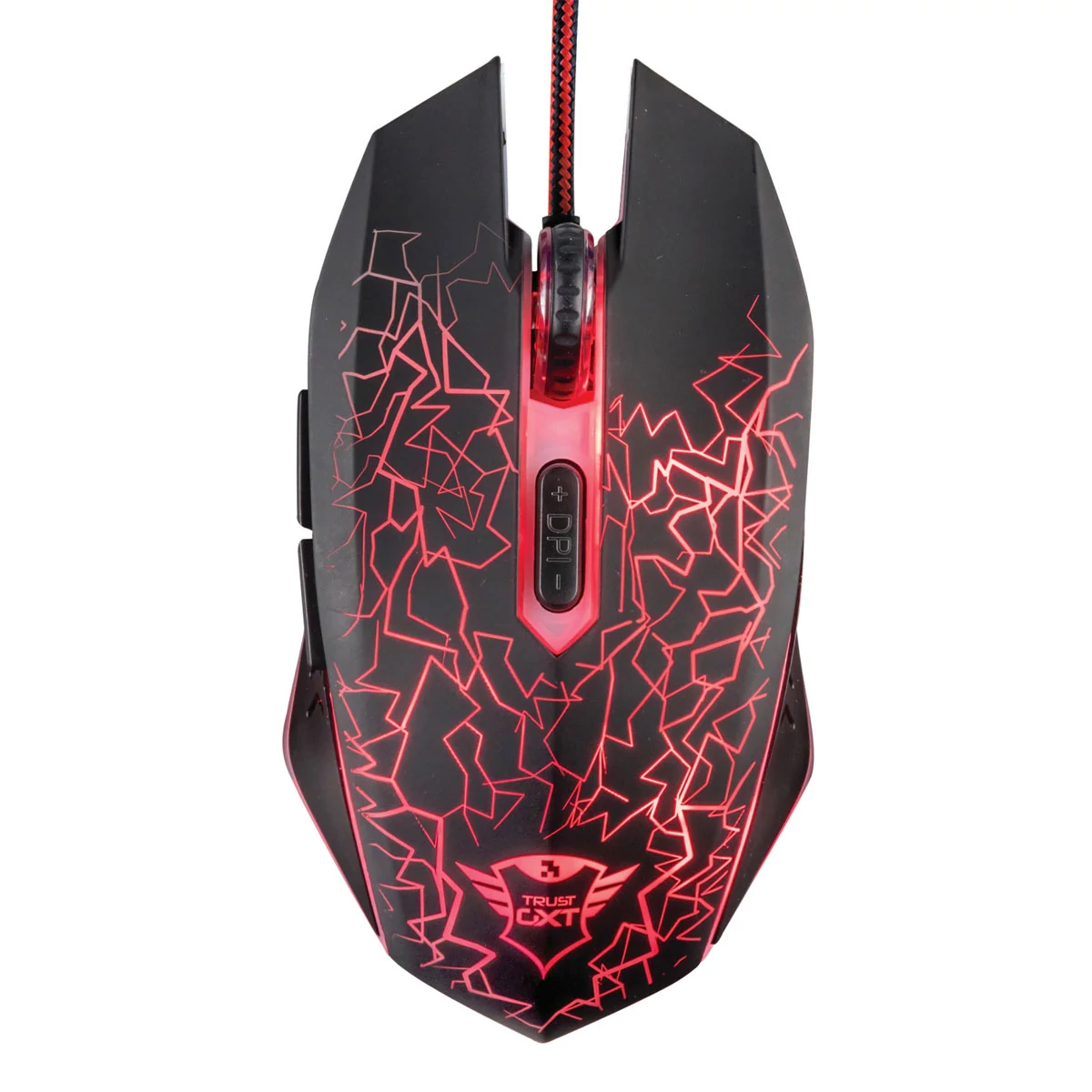 Trust GXT 105 Izza Vezetékes Gamer Egér Fekete
