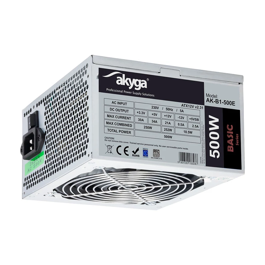 Akyga Basic 500W (AK-B1-500E) Tápegység