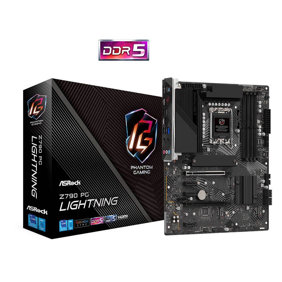 ASRock Z790 PG Lightning Intel LGA1700 ATX (90-MXBKA0-A0UAYZ) Alaplap