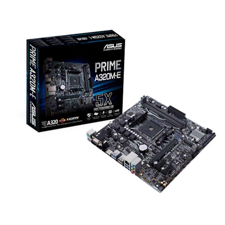 Asus Prime A320M-E AMD AM4 mATX (90MB0V10-M0EAY0) Alaplap