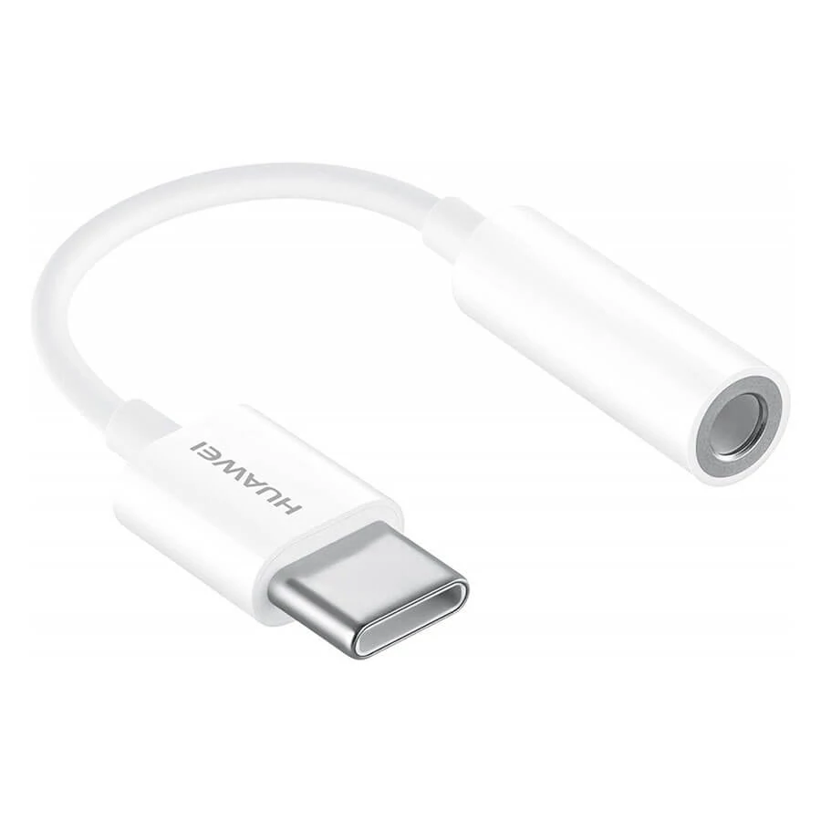 Huawei CM20 Type-C - 3,5mm Jack átalakító kábel, Fehér