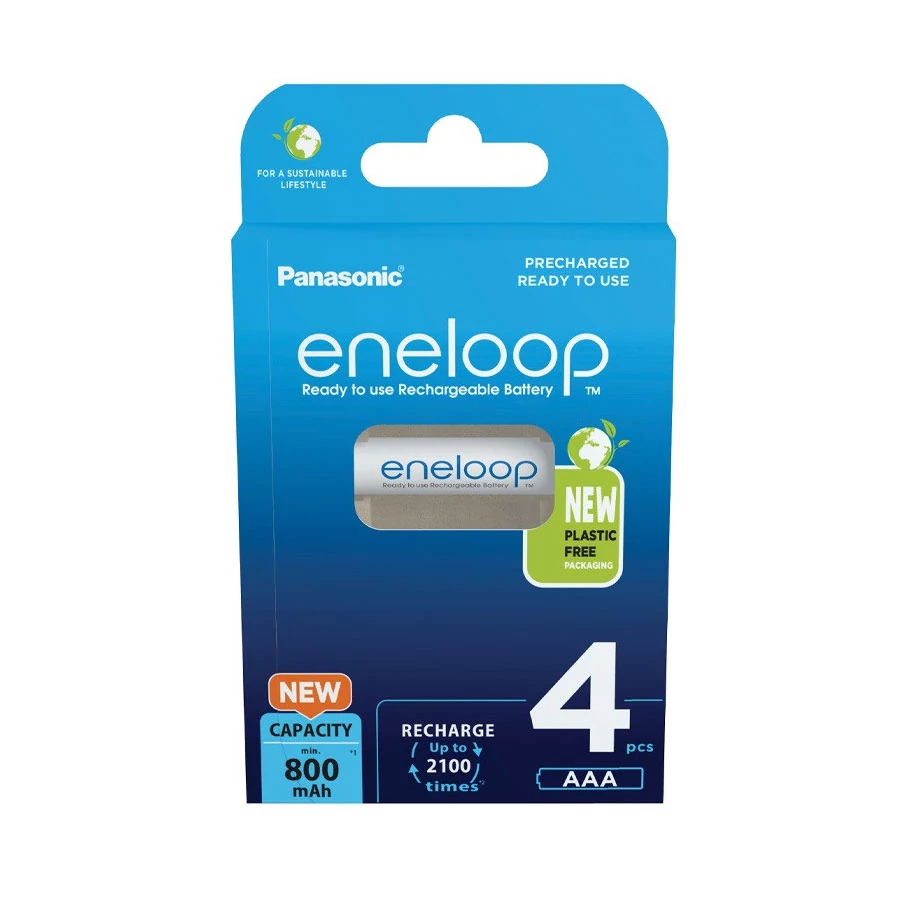 Panasonic Eneloop AAA 4db 800 mAh Akkumulátor Elem