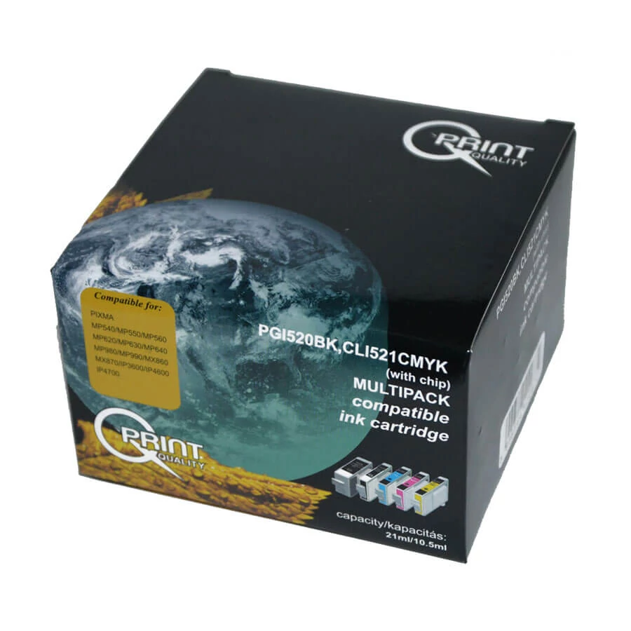 Q-Print Canon PGI520BK/521CMYK Multipack utángyártott patron