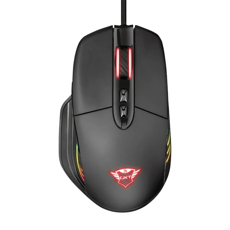 Trust GXT 940 Xidon RGB Vezetékes Optikai Gamer Egér Fekete