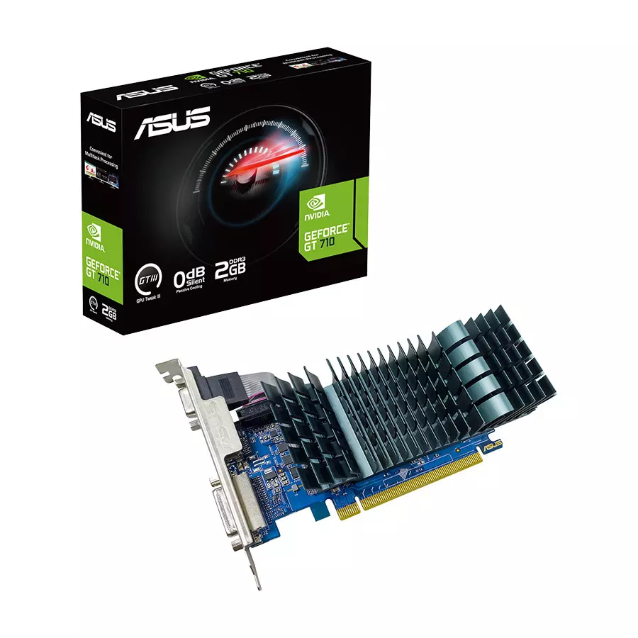 Asus GeForce GT 710 2GB DDR3 - GT710-SL-2GD3-BRK-EVO (GT710SL2GD3BRKEVO) Videokártya
