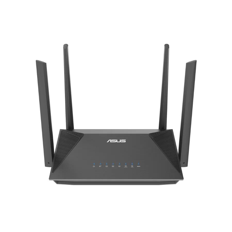 Asus RT-AX52 AX1800 Dual Band WiFi 6 Vezeték nélküli Router Fekete