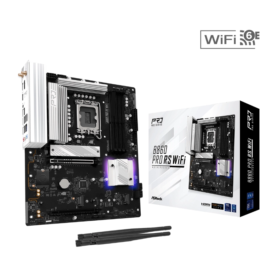 ASRock B860 PRO RS WiFI LGA1851 alaplap