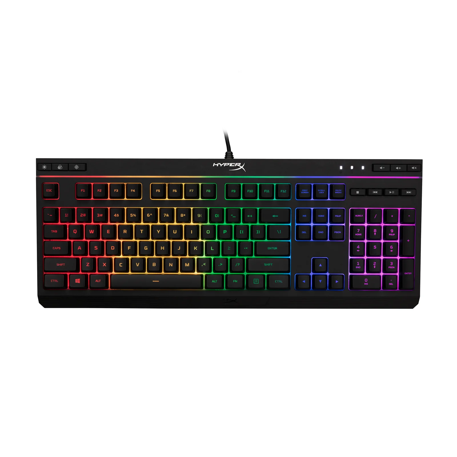 HyperX Allox Core RGB vezetékes billentyűzet