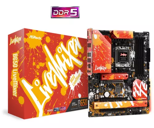 ASRock B650 Livemixer AMD AM5 ATX Alaplap