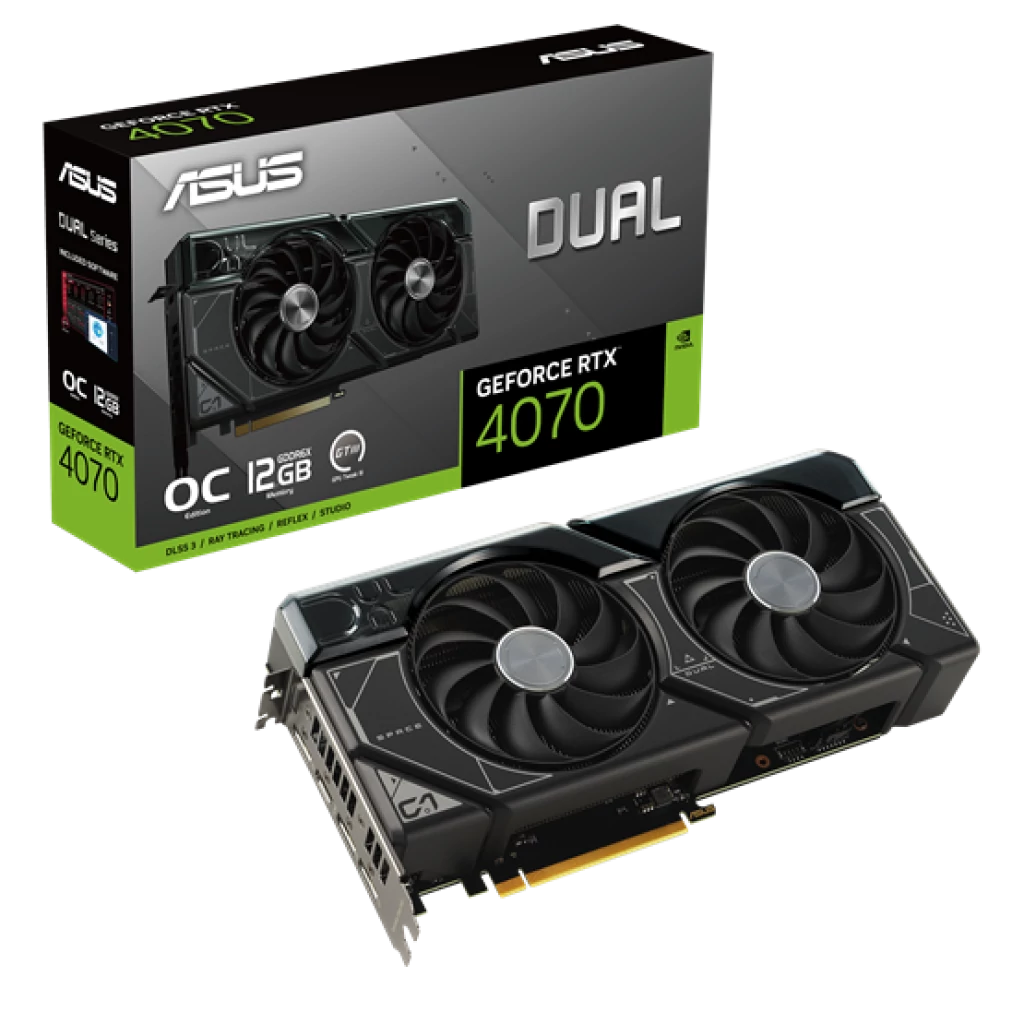 Asus GeForce RTX 4070 12GB GDDR6 (DUALRTX4070O12G) Videokártya