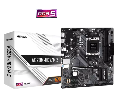 ASRock A620M-HDV/M.2 AMD AM5 microATX Alaplap
